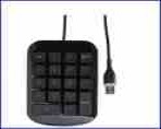 TARGUS AKP10US, NUMERIC KEYPAD FEATURING FULL SIZED KEYS FOR INCREASED ACCURACY, CORDED (AKP10US)