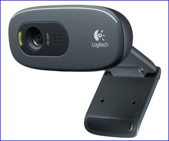 Logitech C270 HD WEBCAM HD 720p video calling & recording, 3.0mp software enhanced pics, RightLight & RightSound technology. 2 Years Limited Warranty 